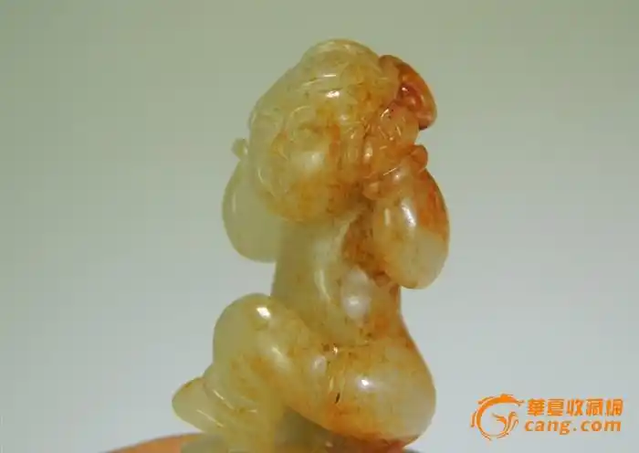 宋代和田玉杂耍俑人