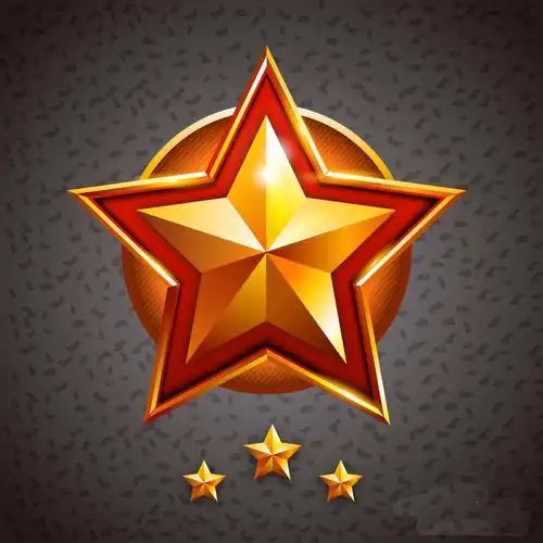 ai怎么绘制金色的立体五角星徽章?