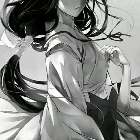 女生头像古风黑白女头像