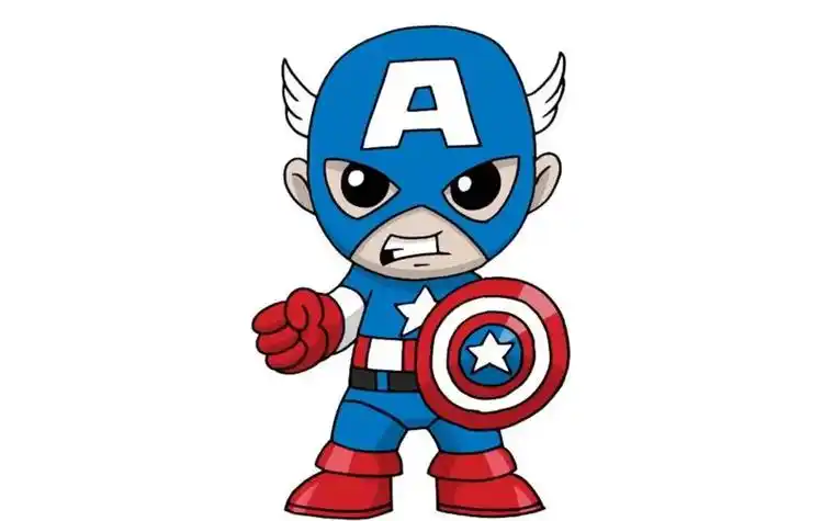 美国队长书包简笔画