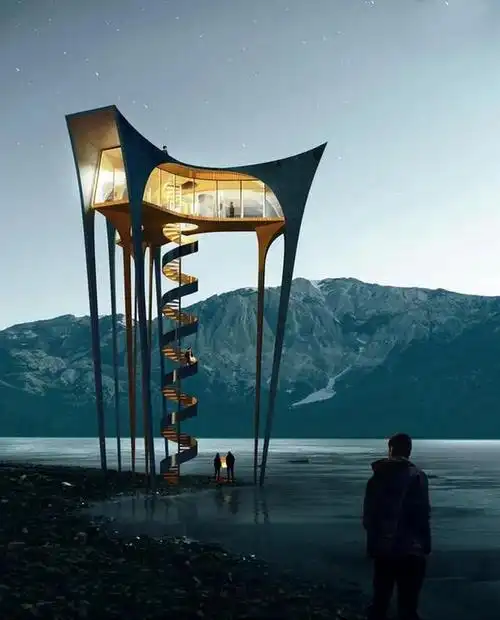 建筑的未来派超酷概念设计