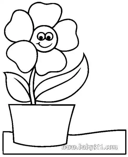 幼儿涂色卡图片太阳花