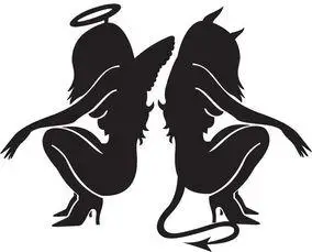 天使和恶魔简笔画 天使和恶魔简笔画怎么画