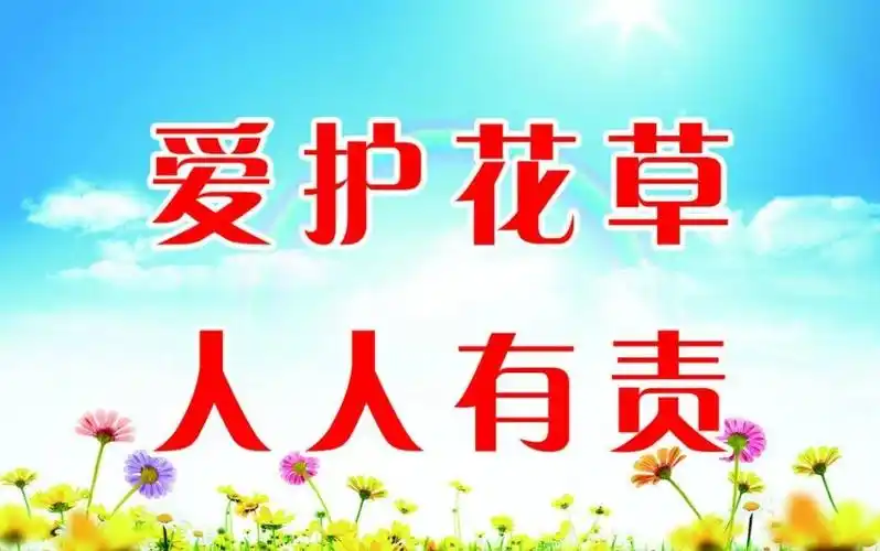 八湖镇刘店子幼儿园-爱护花草树木