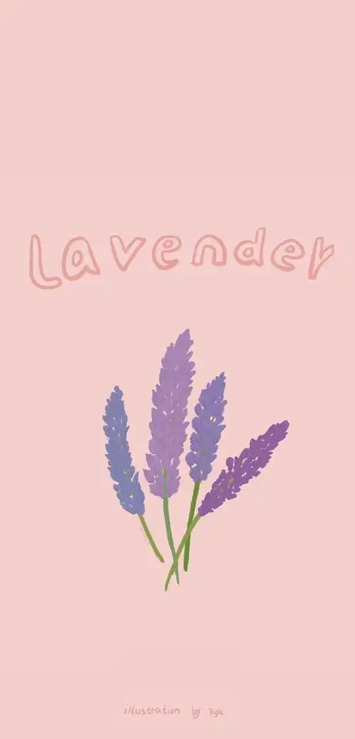 极简风可爱小花花纯色手机壁纸