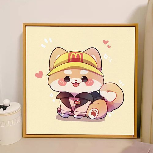 数字油画diy油彩画填充手工画画儿童卡通小学生填色画装饰画定制