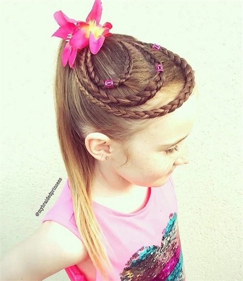 可爱儿童编发范本 精美小女孩编发_儿童发型 - 美发站