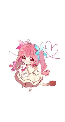 q版 双马尾 粉嫩 玩偶 萝莉 二次元 蓬蓬裙