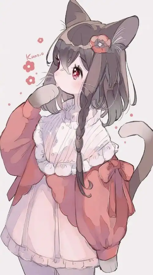 画师笔下的可爱猫耳娘,有穿jk的有穿女巫服的,快给