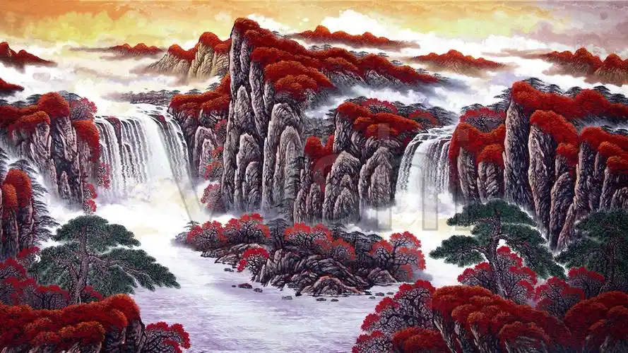 鸿运当头中国风水墨视频系列素材