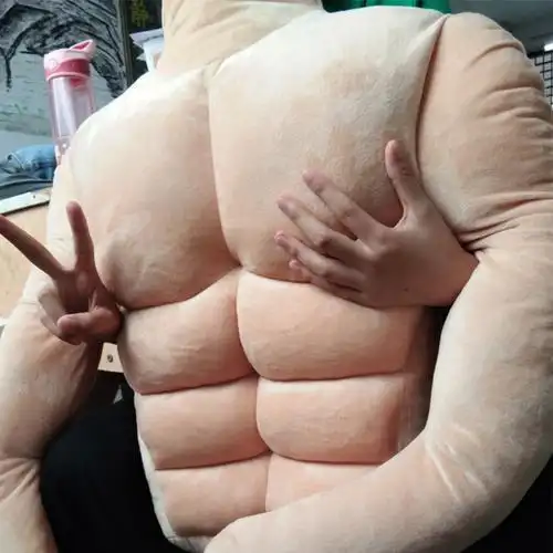 手上长腹肌搞笑