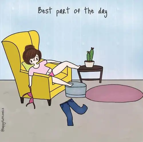 插画师描绘了"女生夏天的尴尬日常",网友:em~这不就是我吗?