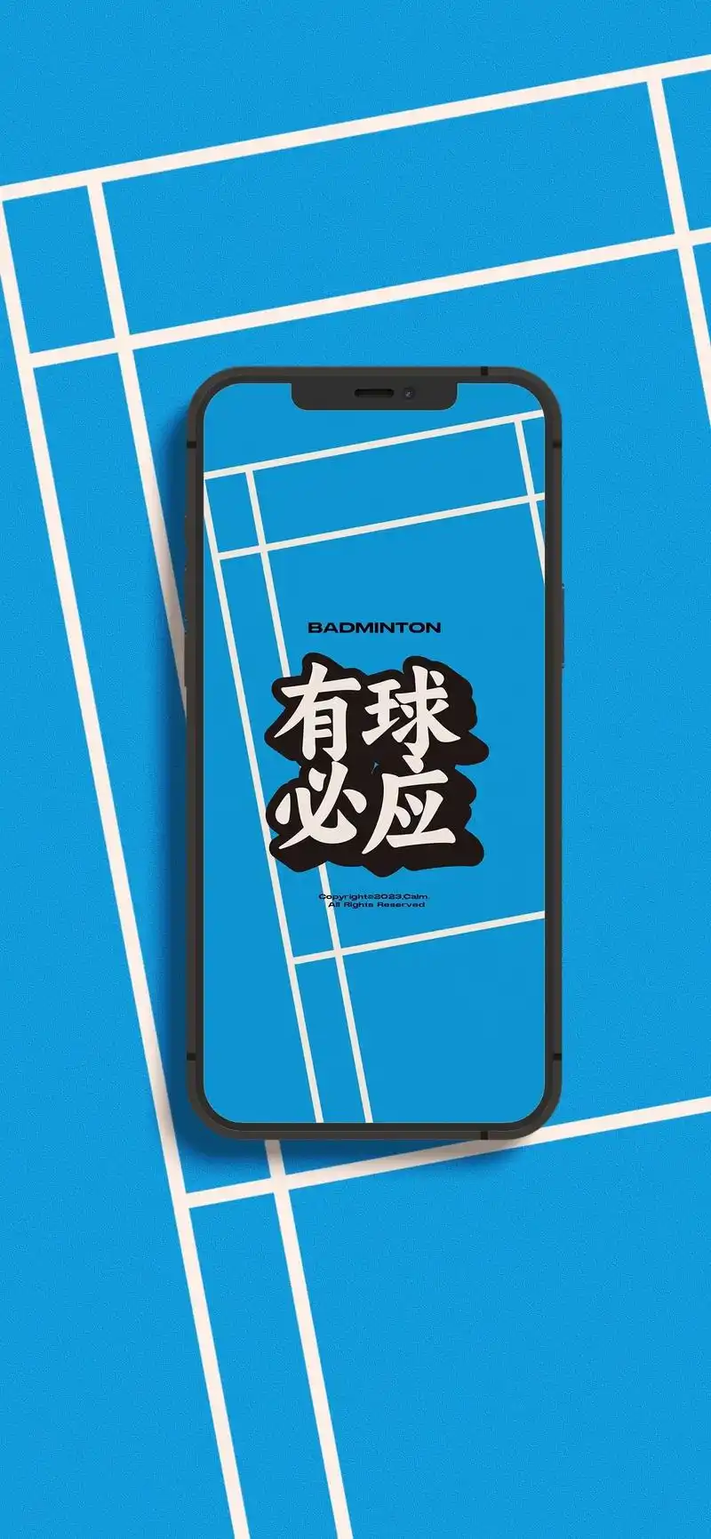 原创文字壁纸【有球必应】#羽毛球壁纸 #屏保该换了系列 #羽 - 抖音