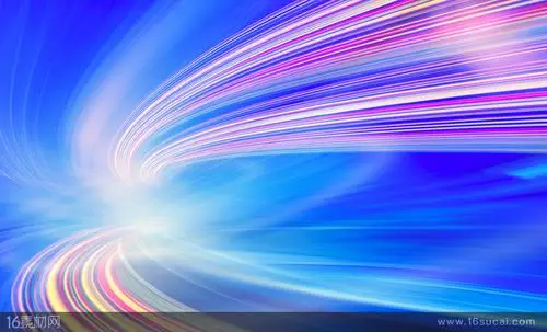 蓝色炫彩抽象线条背景高清图片