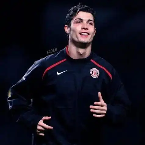 c罗黑白帅气头像高清