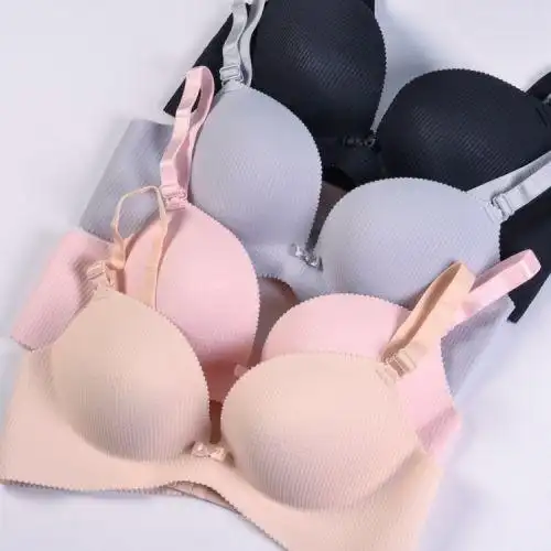 亿柔亿柔s01一片式无痕无钢圈文胸性感中厚小胸聚拢收副乳女内衣