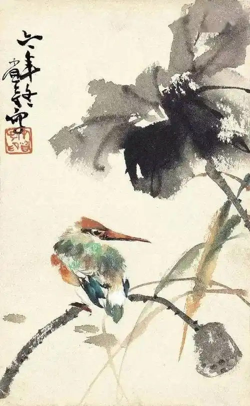 这大写意花鸟水墨淋漓