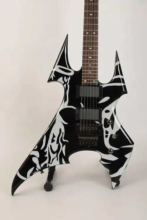 新手入门初学者自学战争之火电吉他双摇异形摇滚金属火焰吉他 战争之