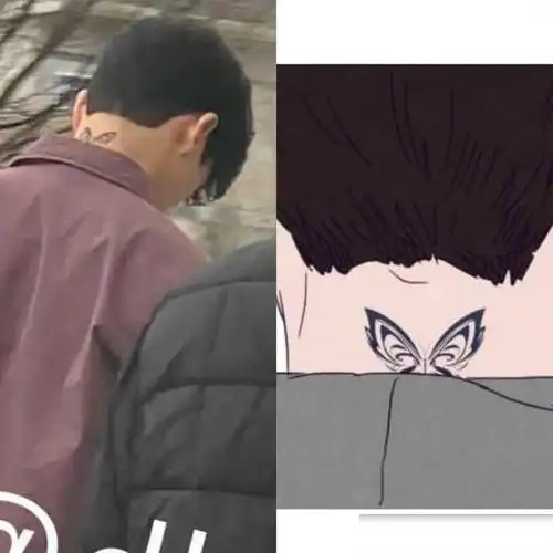 虽然知道路透照宋江蝴蝶纹身还原韩素希神复制新造型超美