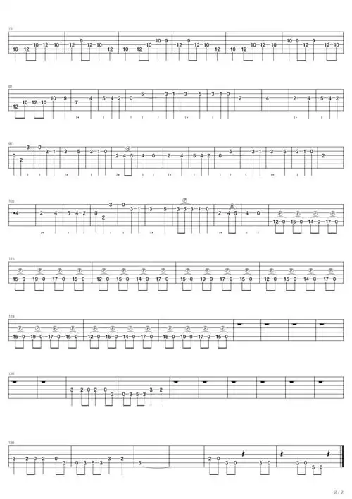 高梨康治《fairy tail(妖精的尾巴) - main theme(主题曲)》吉他谱