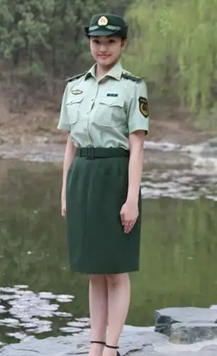 07式武警女警官短袖夏常服
