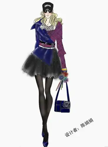 服装效果图-女装设计-服装设计