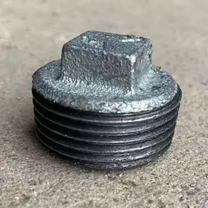 迈克堵头丝堵燃气管堵外丝接头品牌国标玛钢热镀锌消防管丝扣管件