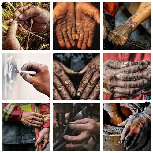 一双双勤劳的双手为我们开启了无数美好的明天