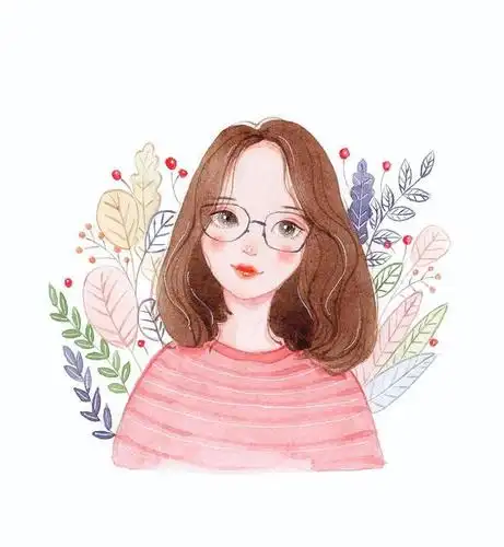 水彩手绘人物头像