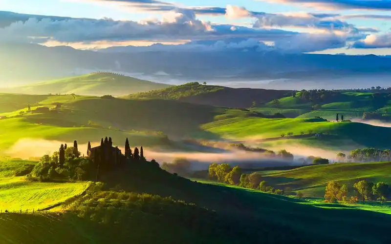 唯美意大利托斯卡纳风景桌面壁纸