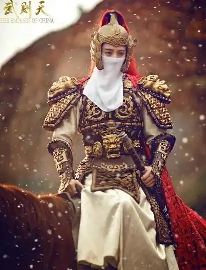 武则天横店热拍范冰冰戎装造型剧照公开3