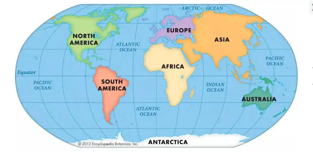 五大洲四大洋是哪些