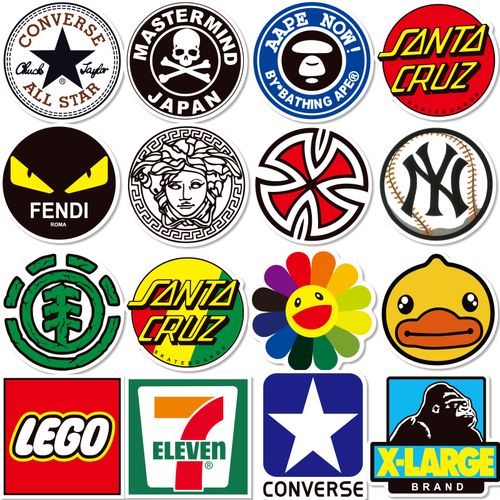 贴纸个性潮牌logo行李箱拉杆旅行箱电脑笔记本滑板笔记本个性小贴纸