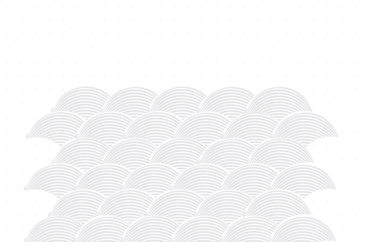 中国风矢量手绘复古波浪线条水波纹