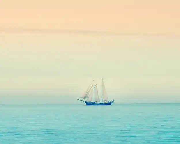 航海,帆船,大海,前行的小帆船壁纸