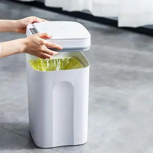 touchless trash bin kitchen household usb charging smart trash