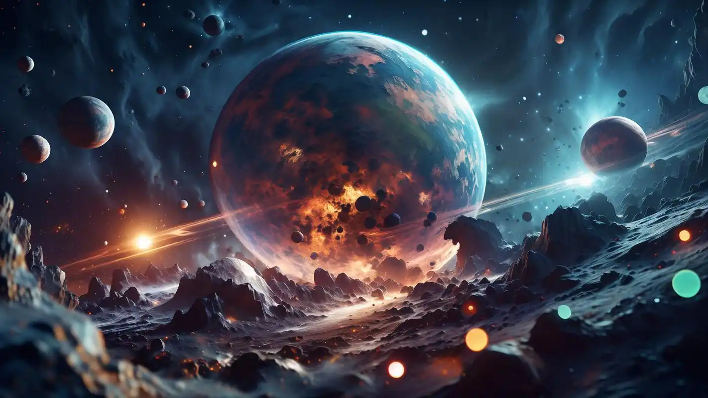 90三球星空壁纸,梦幻般的宇宙美景04