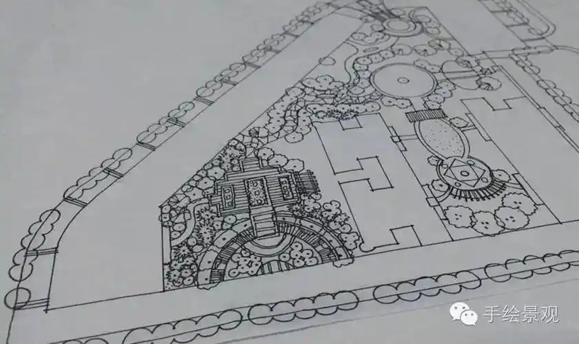 原创 景观总平面图手绘全过程——吐血详解
