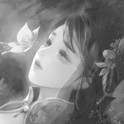 古风黑白漫画女生头像72张_女生动漫头像_头像屋