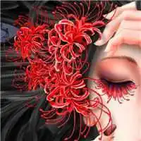 红色彼岸花女生头像_微信头像图片大全