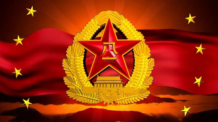 八一军徽1_1920x1080_高清视频素材下载(编号:1610714)_舞台背景_vj师