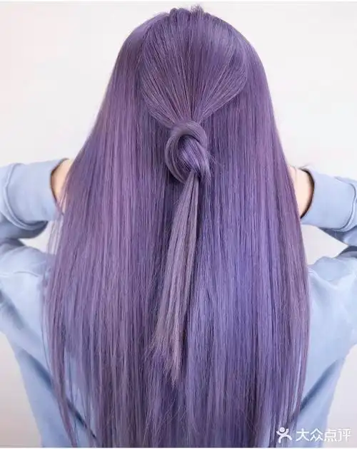 薰衣草紫发色薄藤紫仙女发色粉紫色上海染发iu发色