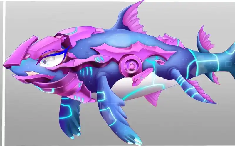 饥饿鲨世界量子鲨绘画录屏