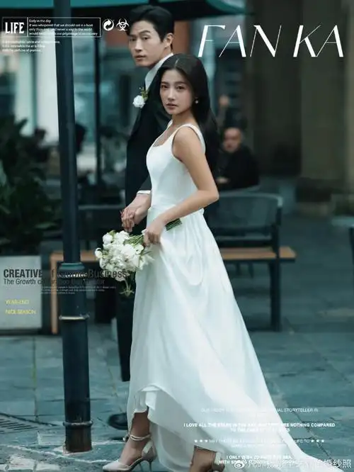 上海街拍婚纱照!朋友说我去拍了本时尚杂志
