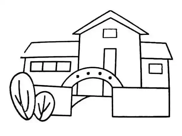 幼儿园房子简笔画系列上色更漂亮为孩子收藏