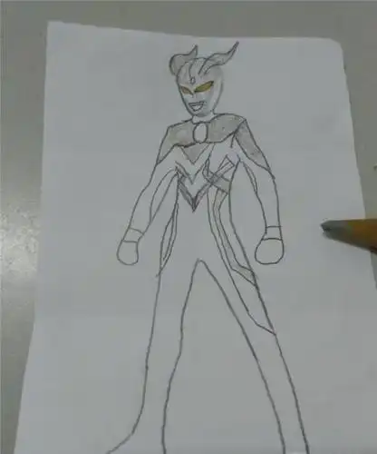 高级赛罗奥特曼怎么画