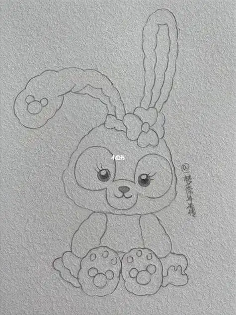 简笔画星黛露马克笔简笔画附线稿78星黛露简笔画78最简单画法在这