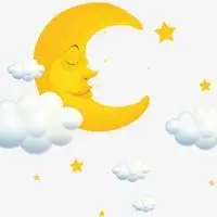 简约月亮星星情侣头像_微信头像图片大全