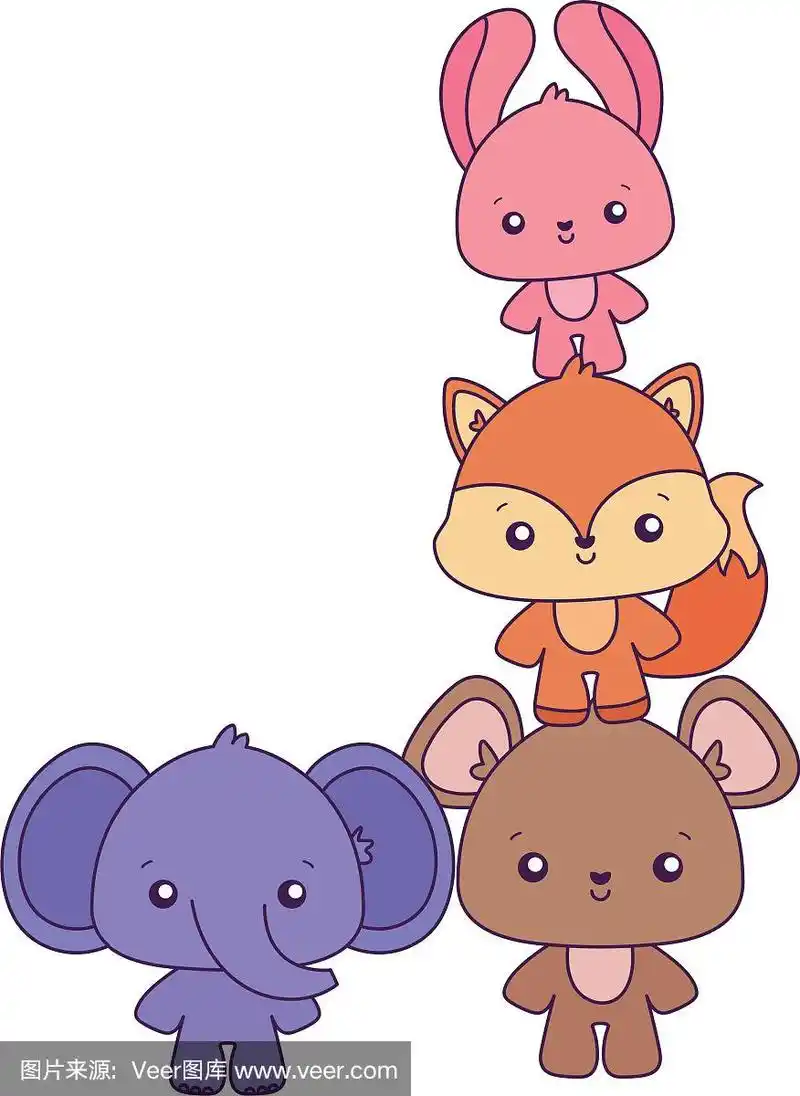 可爱动物卡通设计