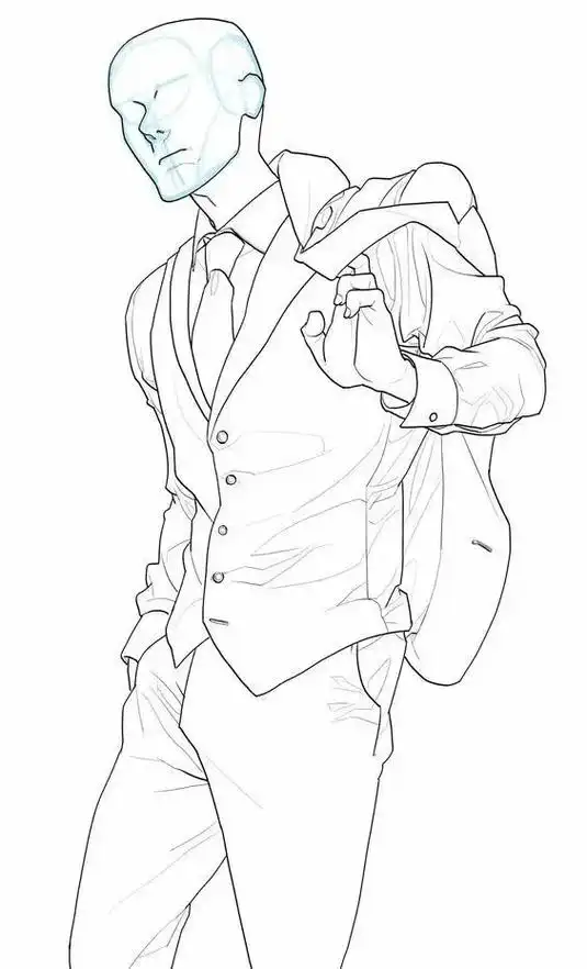 绘画素材 #绘画 #线稿 # - 抖音